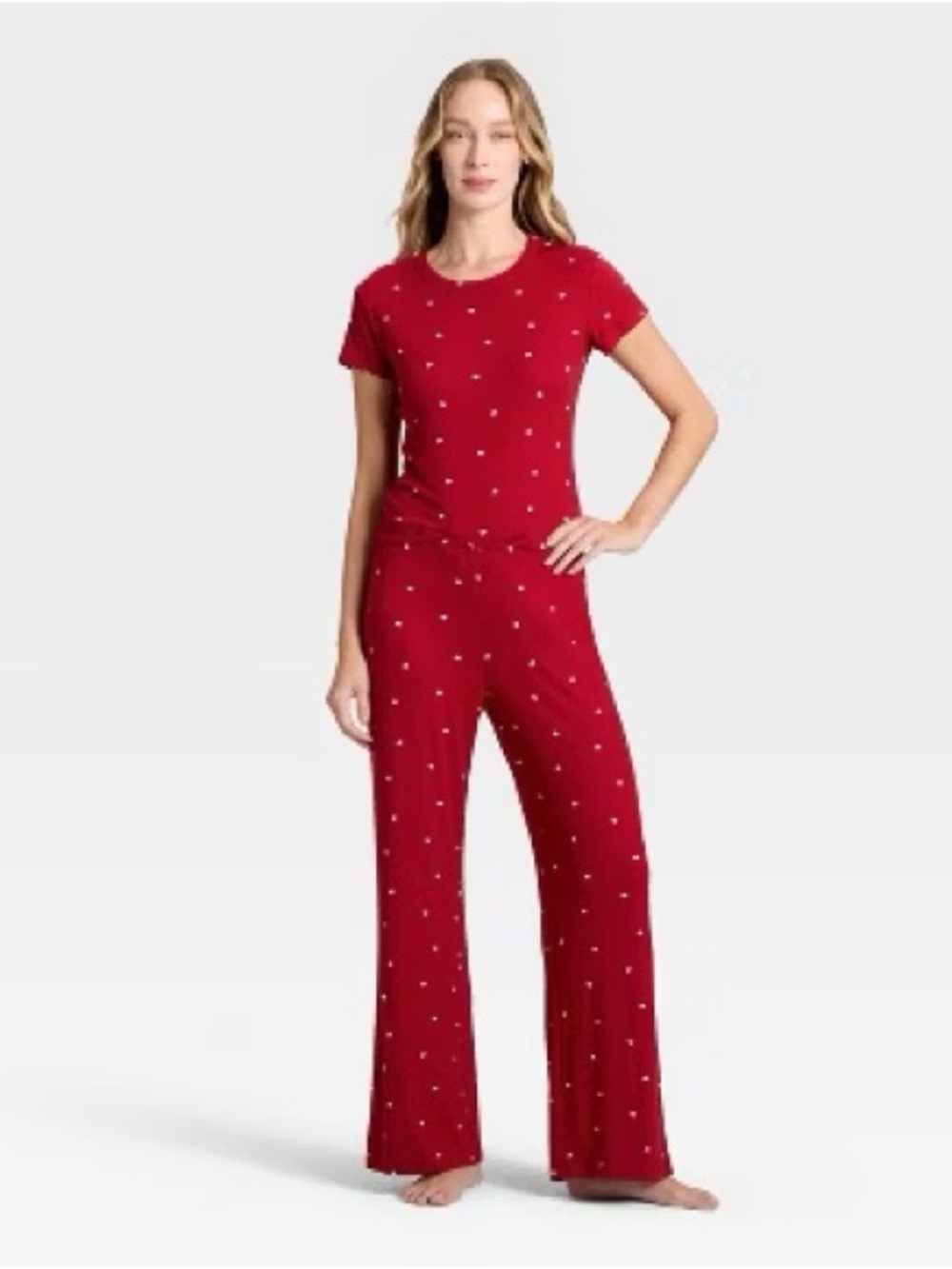 AUDEN red heart pajama pants